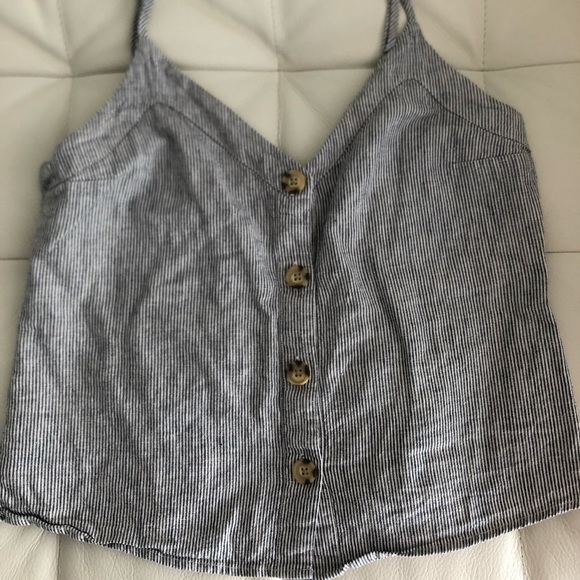 Abercrombie button pinstripe tank - Picture 1 of 1